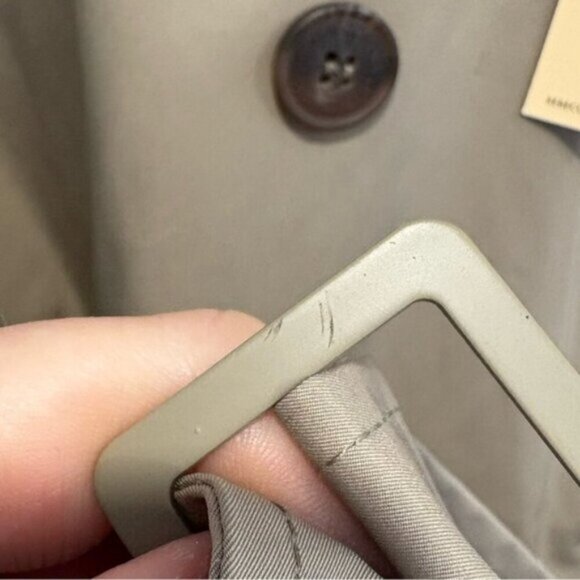 NWT- REBECCA MINKOFF BELTED TRENCH COAT - Size L - Picture 7 of 11